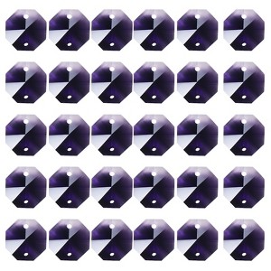 Unique Bargains Crystal Pendants Octagon Beads for DIY Lamp Arts Crafts Decoration 30 Pcs - 1 of 4