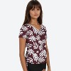 Calypsa Women's V-Neck Short Sleeve Rashguard UPF 50+ Adele Swim Top - 2 of 2