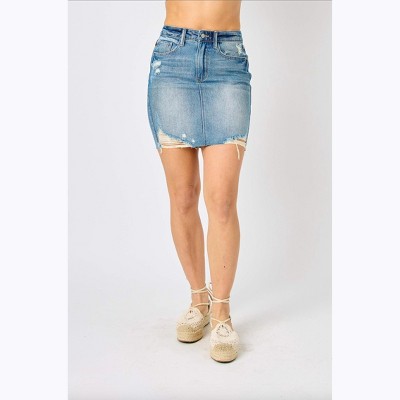 Women's Rigid Magic Destroy Skirt - Judy Blue