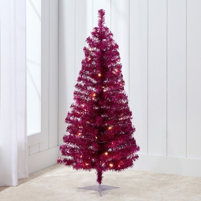 Best Choice Products Prelit Colored Christmas Tree, 4ft Artificial Tree Holiday Decor w/ LED Lights