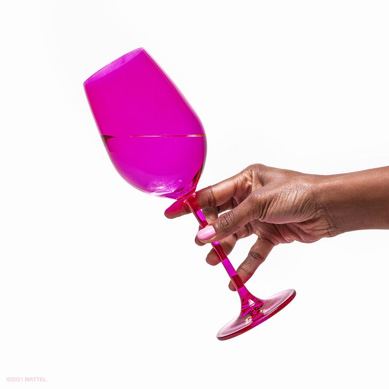 Barbie x Dragon Glassware Wine Glasses 17.5 oz Set of 2, 4 of 9