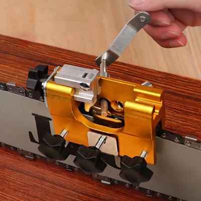 Chainsaw Sharpener, Chainsaw Sharpening Jig,Quick Sharpening Portable Chainsaw Sharpening Tool Set for All Kinds of Chain Saws and Electric Saws