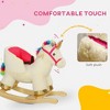Yinvani Kids Unicorn Rocking Horse with Safety Belt & Wooden Base for 18-36 Months - 4 of 4