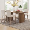Tangkula 4PCS 24.5" Counter Height Bar Stools Modern Fabric Upholstered Kitchen Chairs - 2 of 4