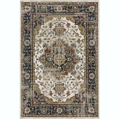 Oriental Weavers Venice 054X8 Beige/ Blue Indoor Area Rug - 7'10" x 10'