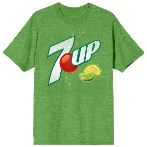 7UP Logo Women's Heather Green T-Shirt - 1 of 3