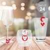 Big Dot of Happiness Happy Valentine’s Day - Valentine Hearts Party Paper Beverage Markers for Glasses - Drink Tags - Set of 24 - 2 of 4