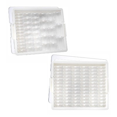 Bead Storage Solutions Durable Landscape Clear Plastic 4-piece Work In  Progress Bead Storage Tray For Craft Organization, White : Target