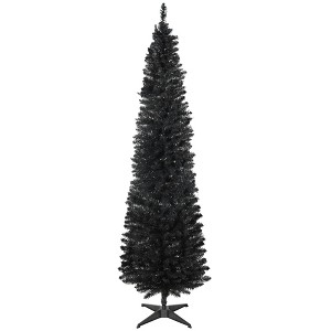 NicBex 5ft Artificial Pencil Christmas Tree Slim Tree with 294 Branch Tips and Plastic Stand for Decoration - 1 of 4