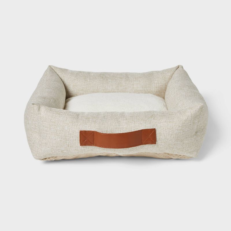 Neutral 4-Sided Bolster Dog Bed - Boots &#38; Barkley&#8482; - Cream - S, 1 of 4