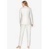 Jessica London Women's Plus Size 2-Piece Stretch Crepe Single-Breasted Pantsuit - 3 of 4