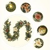 Christmas Garland for Mantle,6Ft Battery Operated Prelit Garland Christmas Decorations with 20 LED Lights - 3 of 4