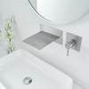 BWE Single Handle Wall Mount Spout Waterfall Bathroom Faucet in Brushed Nickel - 2 of 4