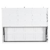 Whisen Wood Queen Size Murphy Cabinet Bed with Folding Sofa,Built-in Storage Shelves and LED Light - 4 of 4
