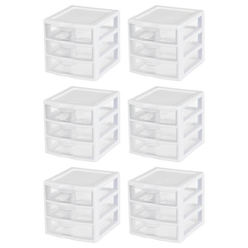 Sterilite 3-Drawer Organizer, White