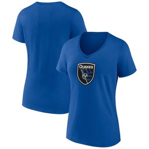 MLS San Jose Earthquakes Women's V-Neck Top Ranking T-Shirt - 1 of 3