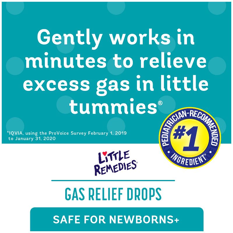 Little Remedies Gas Relief Drops for Babies - Natural Berry - 1 fl oz, 4 of 9