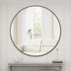 Black Circular Bathroom Mirror, Round Vanity Mirror Dressing Mirror, for Bathroom, Living Room, Bedroom Wall Decor - 2 of 4