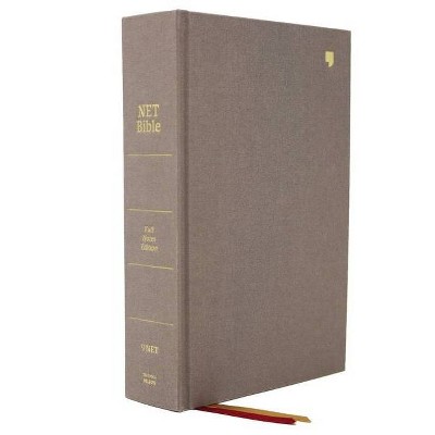 Net Bible, Full-Notes Edition, Cloth Over Board, Gray, Comfort Print - by  Thomas Nelson (Hardcover)