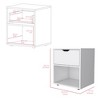 NicBex Nightstand with Drawers,Modern Side Table with Storage Space and Wood Frame,Bedside Table for Bedroom,Living Room - 3 of 4