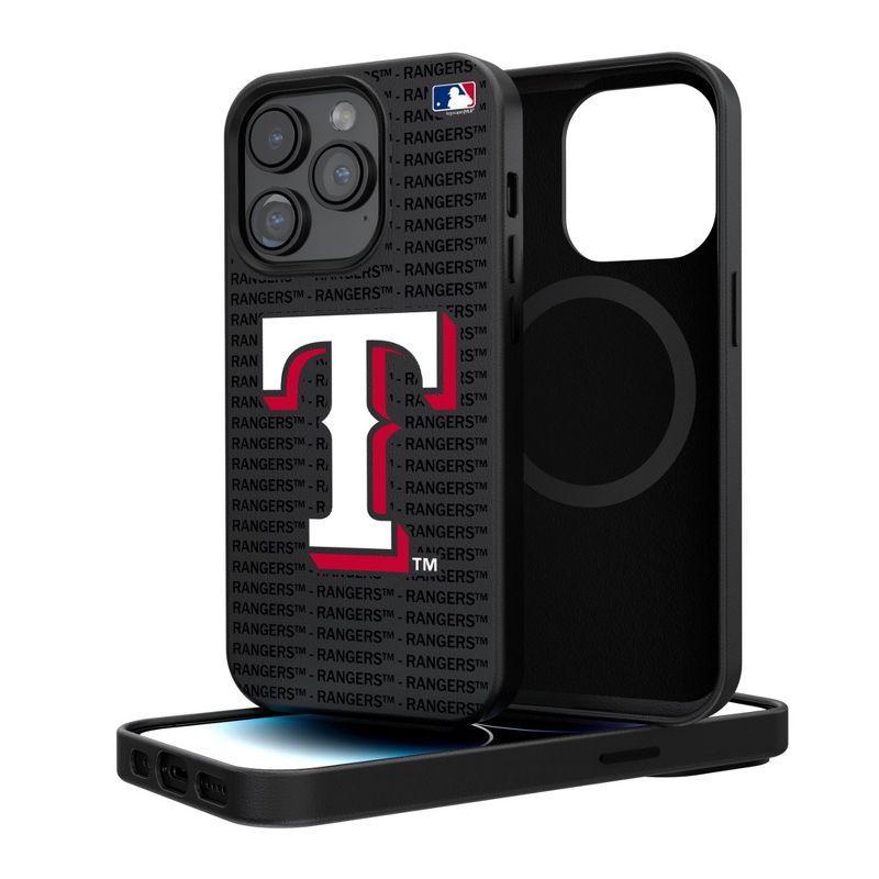 Keyscaper Texas Rangers Text Backdrop Magnetic Phone Case, 1 of 8