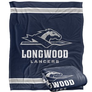 Longwood University Primary Logo Silky Touch Blanket White 50x60 - 1 of 4