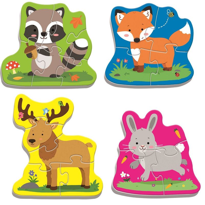 Trefl Forest Animals Kids Jigsaw Puzzle - 8pc: Toddler-Friendly, Age 1 & Up, Fine Motor & Memory Development, 4 Set Cardboard Puzzle, 3 of 8