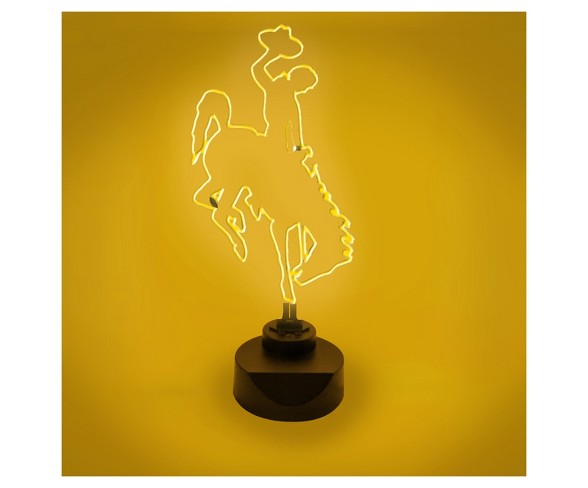 NCAA Wyoming Cowboys Table Top Neon Logo Light