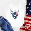 The Juniper Shop Patriotic Cow Sunglasses Toddler Tank - 3 of 4