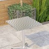 Emma and Oliver 23.5" Square Aluminum Indoor-Outdoor Table - 3 of 4