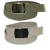 CTM Kid's Cotton Belt with Brass Military Buckle (Pack of 2 Colors) - 4 of 4