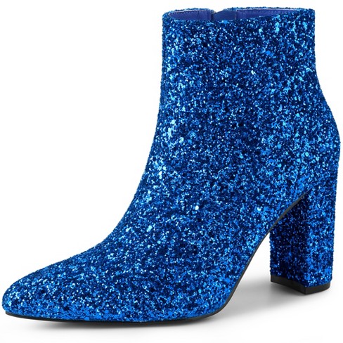 Women's shops royal blue ankle boots