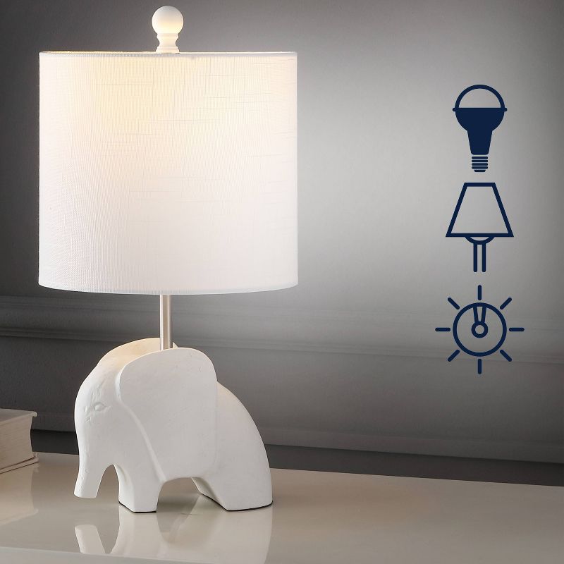 17.5" Koda Eclectic Southwestern Resin/Iron Elephant Kids' Table Lamp (Includes LED Light Bulb) - JONATHAN Y, 3 of 9