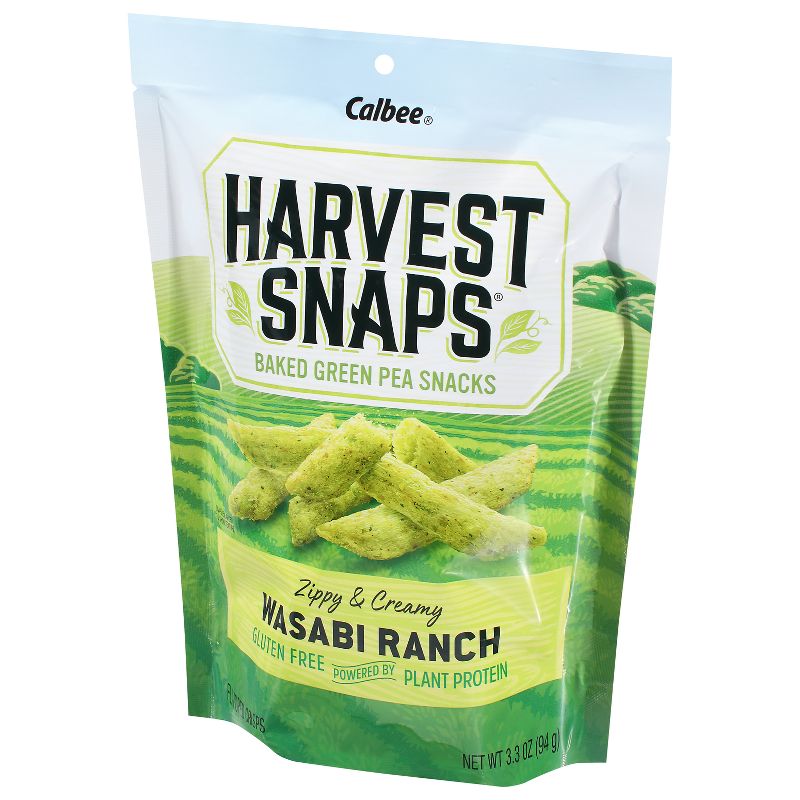 Harvest Snaps Green Pea Snack Crisps Wasabi Ranch - 3.3oz, 4 of 7