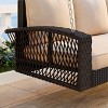 Anybear 69in brown wicker 3-seat swing - 4 of 4