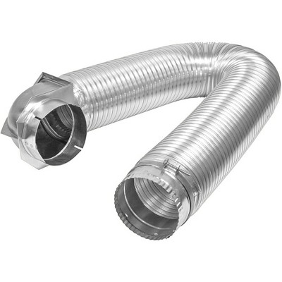 Builder's Best SAF-T Metal Single Elbow Dryer Vent Duct Kit, Transition Duct with 4-Inch Diameter and 8-Feet Length, Designed for 90-Degree Turns