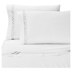 Cable Bedding Pillow Sham (Queen) Silver 2pc - Cassadecor