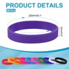 Unique Bargains Sports Party Games Fashion Silicone Bracelet Wristbands 60 Pcs - 2 of 4