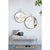 VYNXARIA Decorative Wall Mirrors - 22x28 Inch Gold Circle Mirror for Living Room, Entryway, and Office - 3 of 4