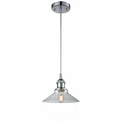 Orwell - 1 Light Cord Hung Mini Pendant In Industrial Style-6.5 Inches Tall and 8.38 Inches Wide