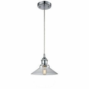 Orwell - 1 Light Cord Hung Mini Pendant In Industrial Style-6.5 Inches Tall and 8.38 Inches Wide - 1 of 1