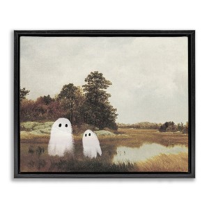 Stupell Industries Ghost Pair in Autumn Countryside Floating Frame Canvas Wall Art - 1 of 4