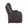 Acme Furniture Evander Leather Aire Power Recliner Sofa Brown - 4 of 4
