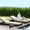Outsunny 2-Piece Patio Chair Cushions with Back, 72" x 21" x 3" Replacement Cushions with Ties for Outdoor Lounge Chair - 2 of 4