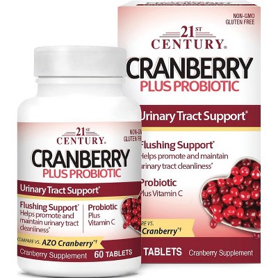 21st Century Cranberry Plus Probiotic 60 Tablets.