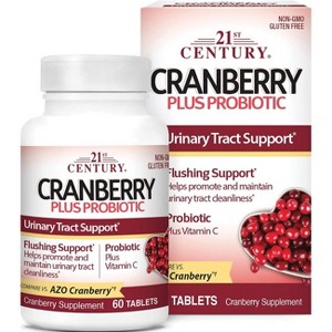 21st Century Cranberry Plus Probiotic 60 Tablets. - 1 of 2