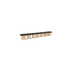 Meridian Furniture,Pavilion Boucle Fabric Bench - 1 of 4