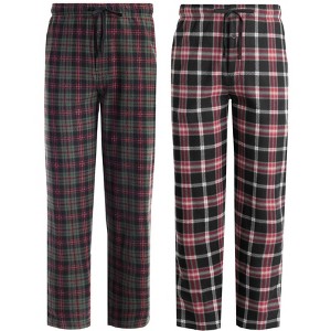 Fruit of the Loom Men’s Holiday Fleece Sleep Pants, 2-Pack with Pockets - 1 of 4