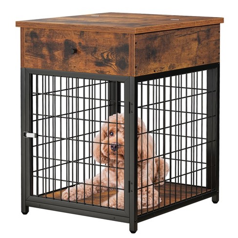 Trinity Wooden Dog Crate With Flip Top£¬indoor Funiture Style Dog ...