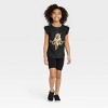 Girls' Nikkolas Smith Marvel Storm Tank Top - Black - 3 of 3